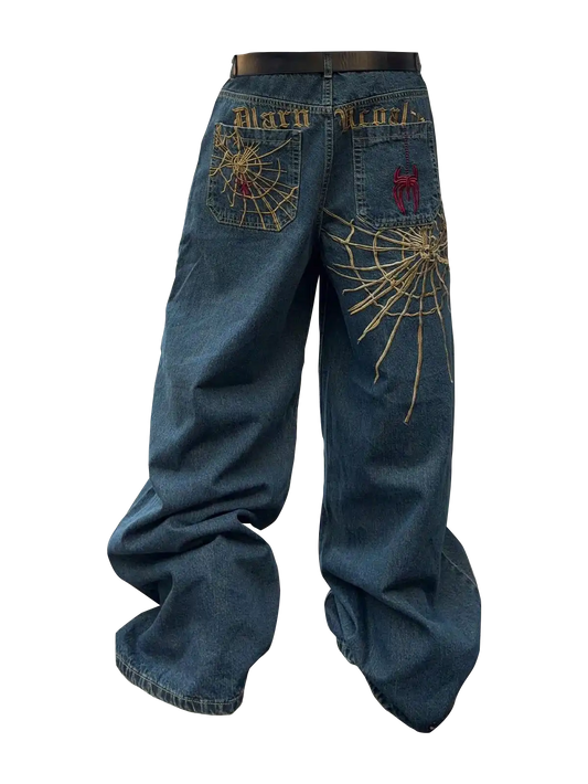 Embroidered Denim Jeans