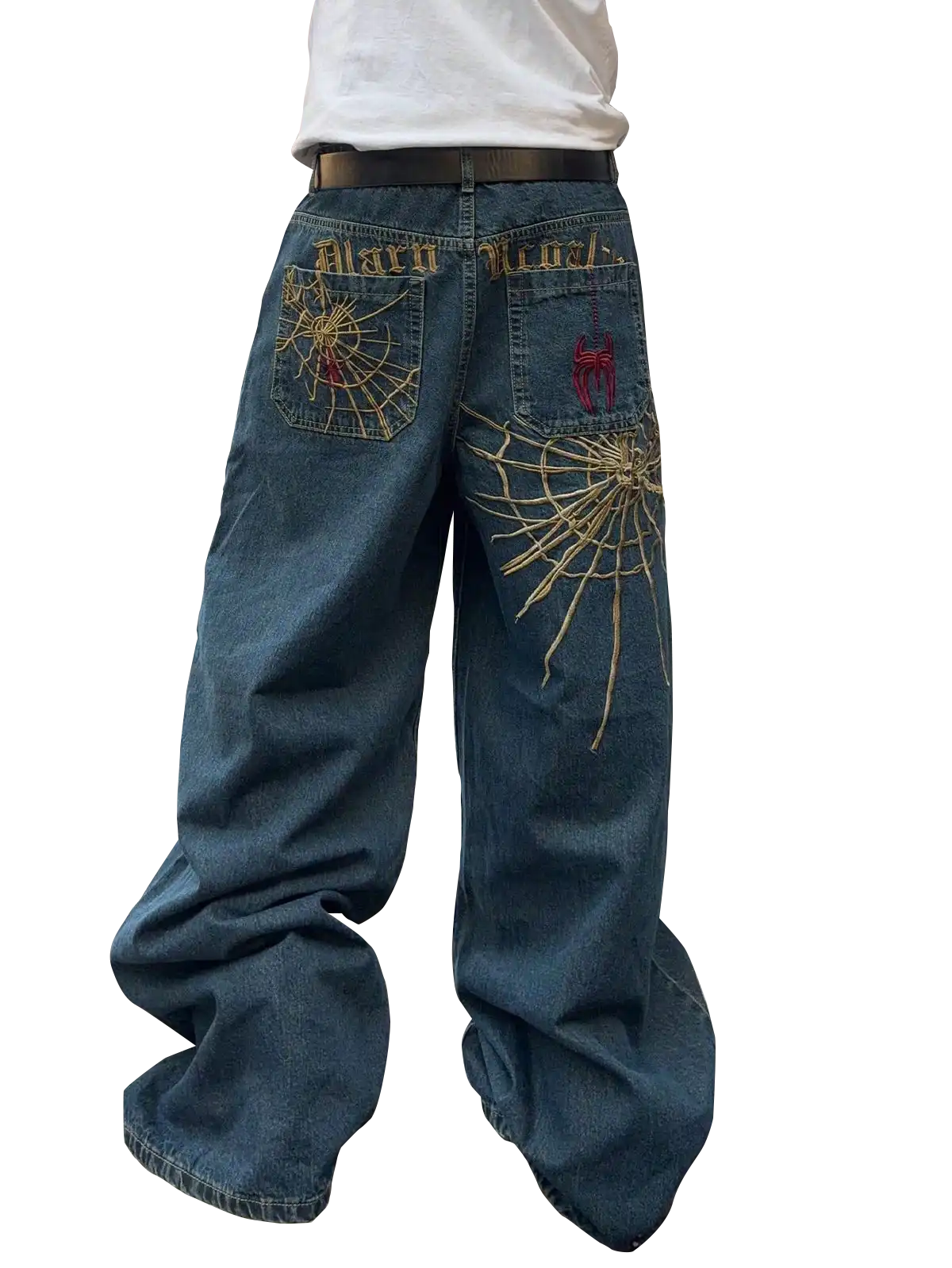 Embroidered Denim Jeans