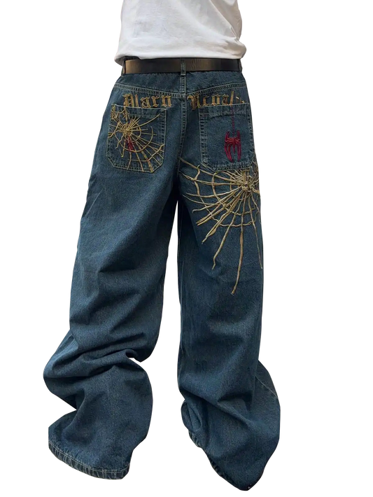 Embroidered Denim Jeans