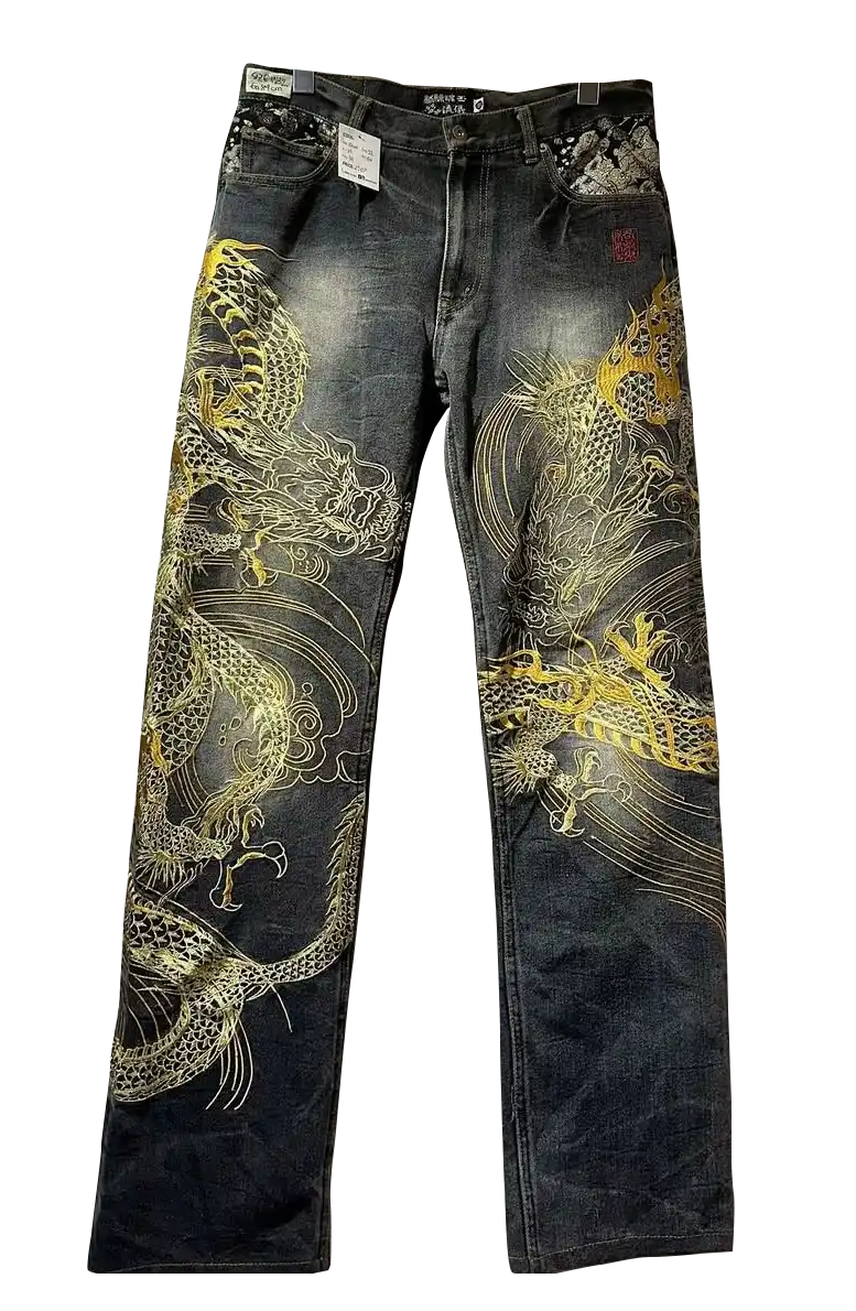 Premium Embroidered Denim Jeans