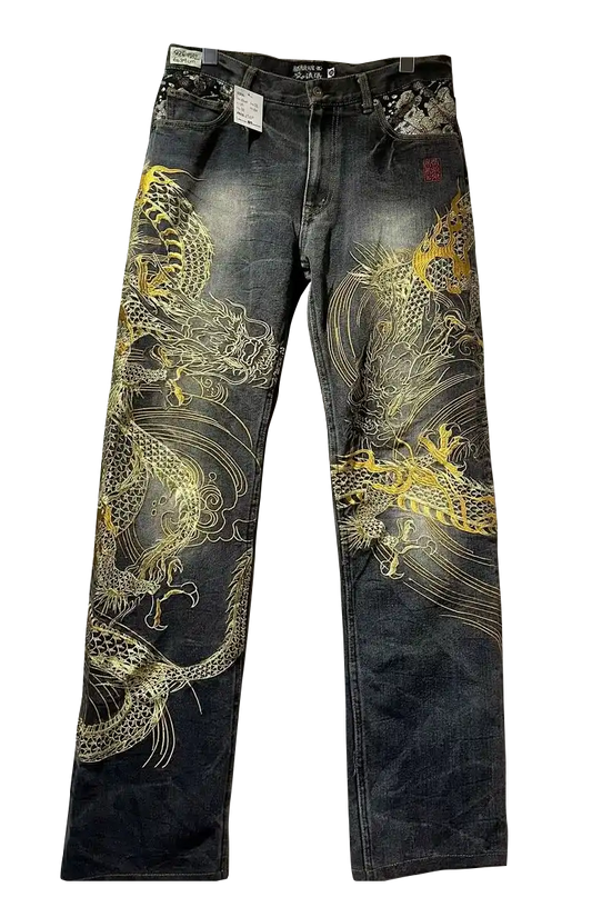 Premium Embroidered Denim Jeans